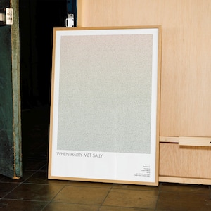 When Harry Met Sally Film Screenplay Poster | Iconic Romance Wall Art Print