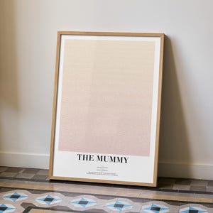The Mummy Movie Script Poster | Typography Film Print | Action Adventure Decor