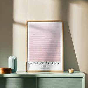 A Christmas Story Screenplay Poster | Classic Holiday Comedy Art Print