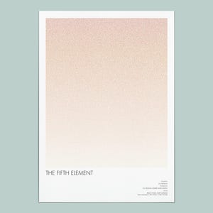 The Fifth Element Screenplay Poster | Bruce Willis & Milla Jovovich Film Print
