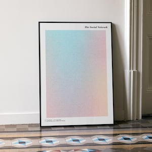 The Social Network Script Wall Print | Alternative Movie Poster Design