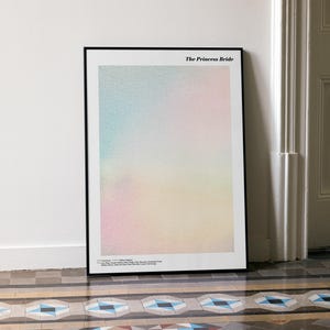 The Princess Bride Script Poster | Rob Reiner Fantasy Classic Film Wall Art