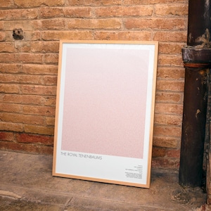 The Royal Tenenbaums Script Poster | Wes Anderson Cult Classic Film Wall Art