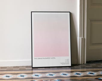 The Grand Budapest Hotel Screenplay Art Print: Wes Anderson Film Poster - Minimalist -
