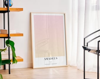 Amadeus Screenplay Poster | Minimalist Miloš Forman Print