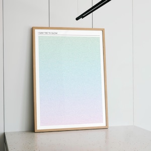 I Saw the TV Glow Script Poster | Contemporary Horror Drama Film Wall Art
