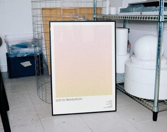 Lost in Translation Script Poster: Minimalist Indie Film Wall Art