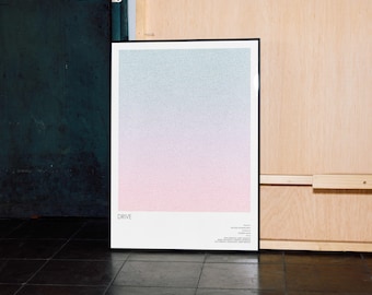 Drive Movie Poster: Full Screenplay Art Print - Minimalist -