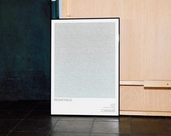 Prometheus Script Poster | Modern Sci-Fi Film Wall Art