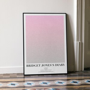 Bridget Jones’s Diary Script Poster | Minimalist Romantic Comedy Film Art Print
