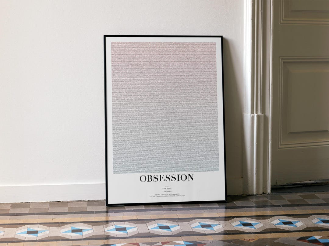 Obsession (2026) Screenplay Art Print | Full Movie Script Poster - Etsy ...