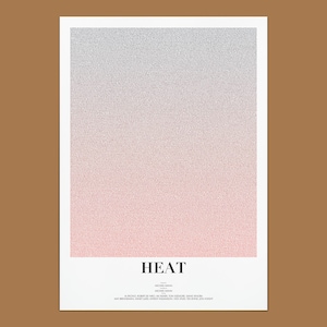 Heat Movie Script Art Print: Minimalist Gradient Design
