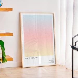 Back to the Future Script Poster | Minimalist Retro Film Art Print