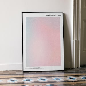 The Devil Wears Prada Script Poster | Fashion Comedy Screenplay Art Print