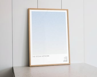 The Social Network Screenplay Poster | Typographic Movie Art Print