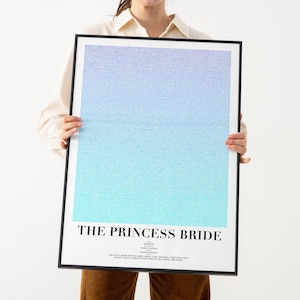 De poster met het script van de bruid van de prinses | Iconische fantasy-avonturenfilm muurkunst voor huisdecoratie