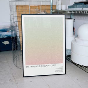 Einer flog über das Kuckucksnest Drehbuch | Vollständiger Film Script Kunstdruck | Minimalistische Wanddekoration | Alternatives Retro Film Poster