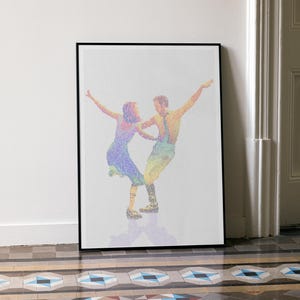 La La Land Screenplay Art Print: Typographic Movie Poster