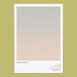 Halloween Screenplay Poster | John Carpenter Film Print