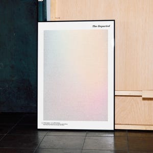 The Departed Script Poster | Martin Scorsese Crime Drama Film Wall Art