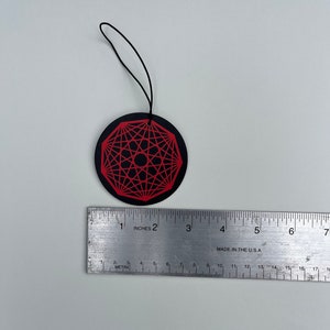 Nonagon Infinity air freshener! King Gizzard and the Lizard Wizard inspired.