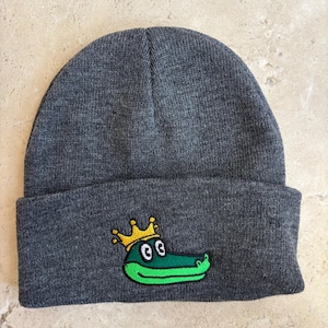 Dark Grey Gator Embroidered Beanie / King Gizzard and the Lizard Wizard
