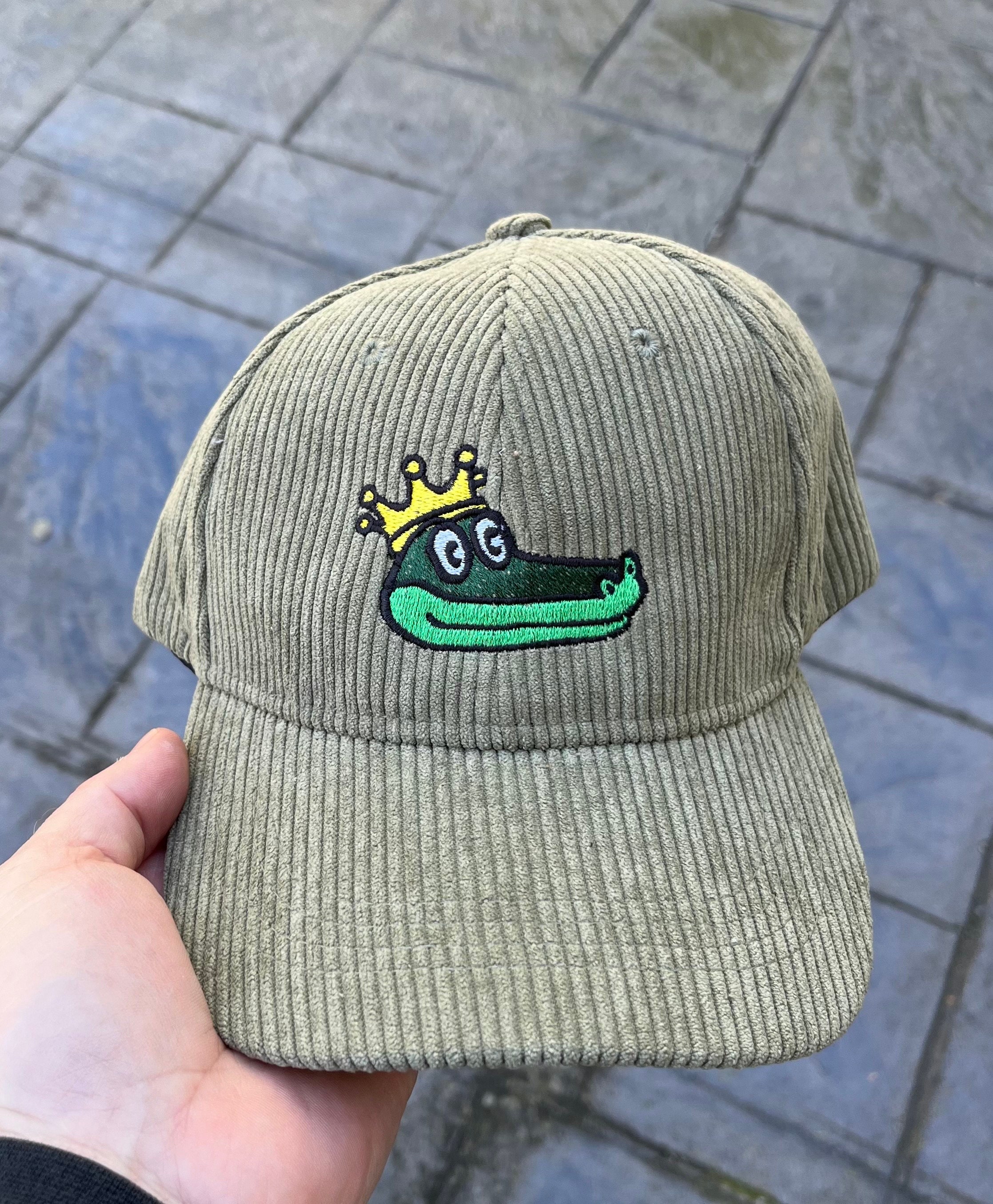 Green Corduroy Embroidered KING Gator Hat Inspired by King Green Corduroy Embroidered KING Gator Hat Inspired by King