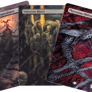 MTG Alters - NERO (Multi-Elenco) - Carte alterate dipinte a mano per Magic The Gathering