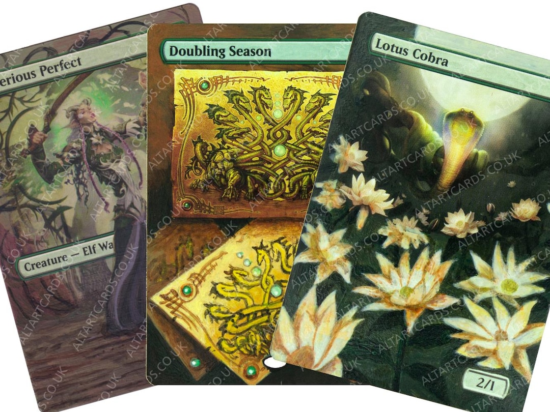Magic Alters Example MTG Alters - GREEN (multi Listing) - Hand Painted Altered Cards for ...