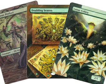 MTG Alters - GREEN (Multi Listing) - Hand Painted Altered Cards For Magic The Gathering
