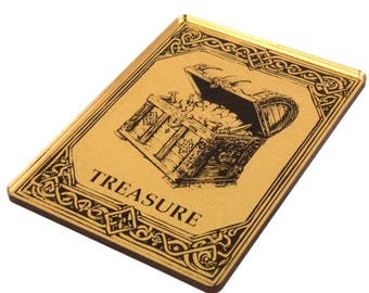 Premium MTG TREASURE Token - Acrylic Designed & Handmade in UK