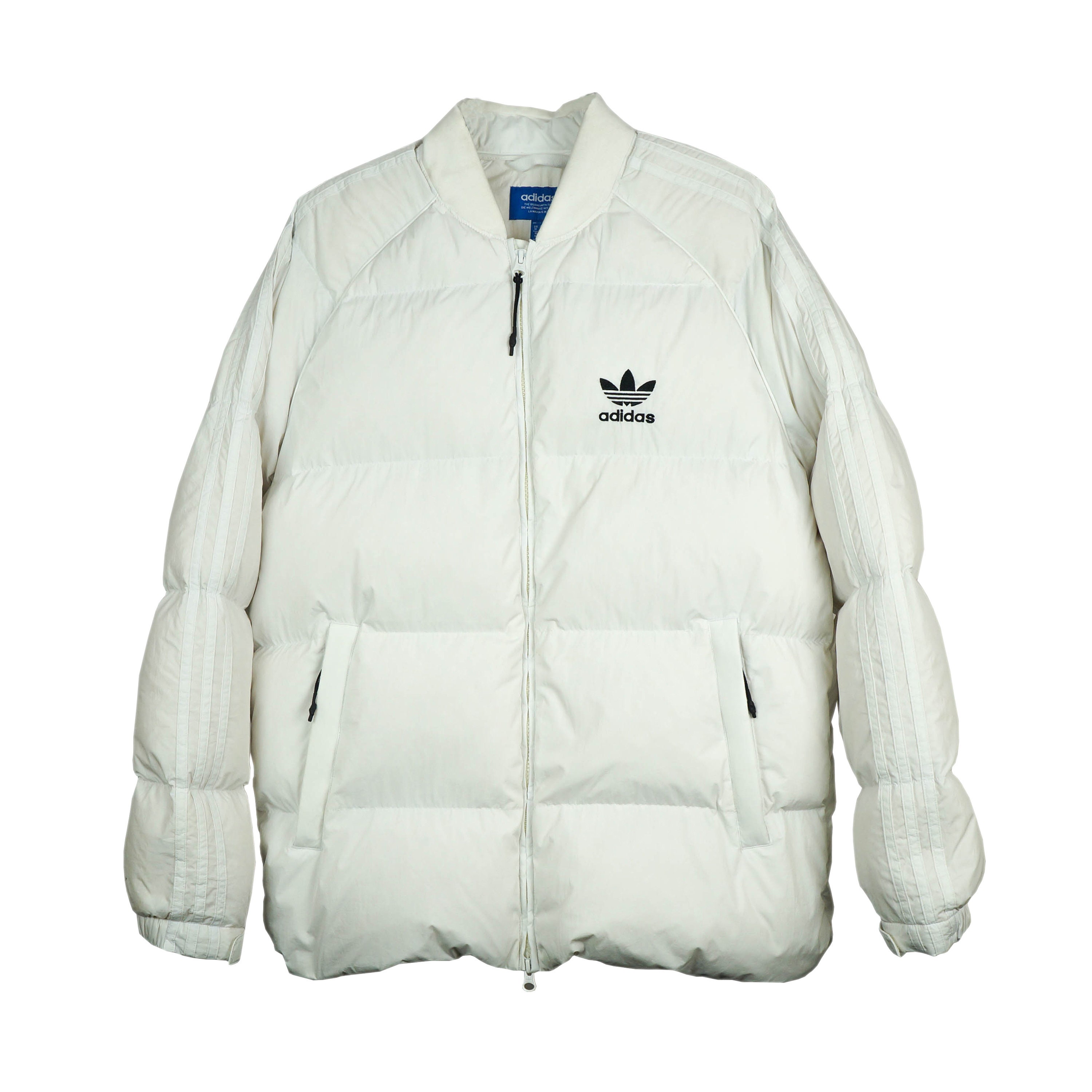 Adidas Originals Vintage Puffer Jacket White Etsy