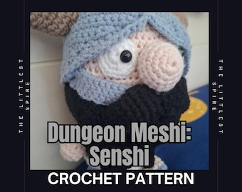 Dungeon Meshi: Senshi Amigurumi Crochet Pattern Digital Delicious in Dungeon Anime Manga