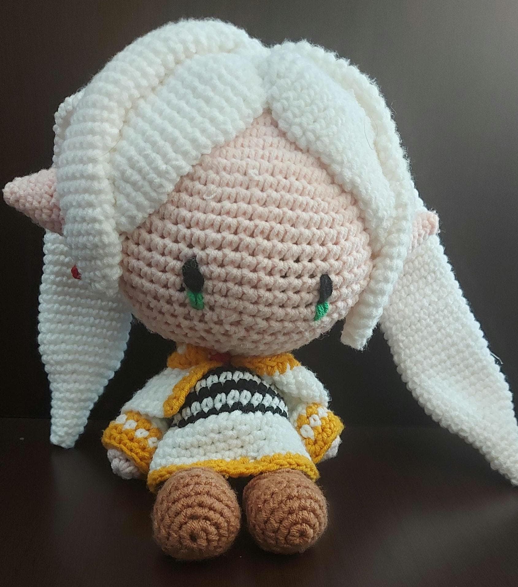 フラーレン　あみあみ Frieren Amigurumi Crochet Plush Pattern Elf Anime Doll Digital