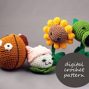 Plants versus Zombies Amigurumi Crochet Pattern Digital