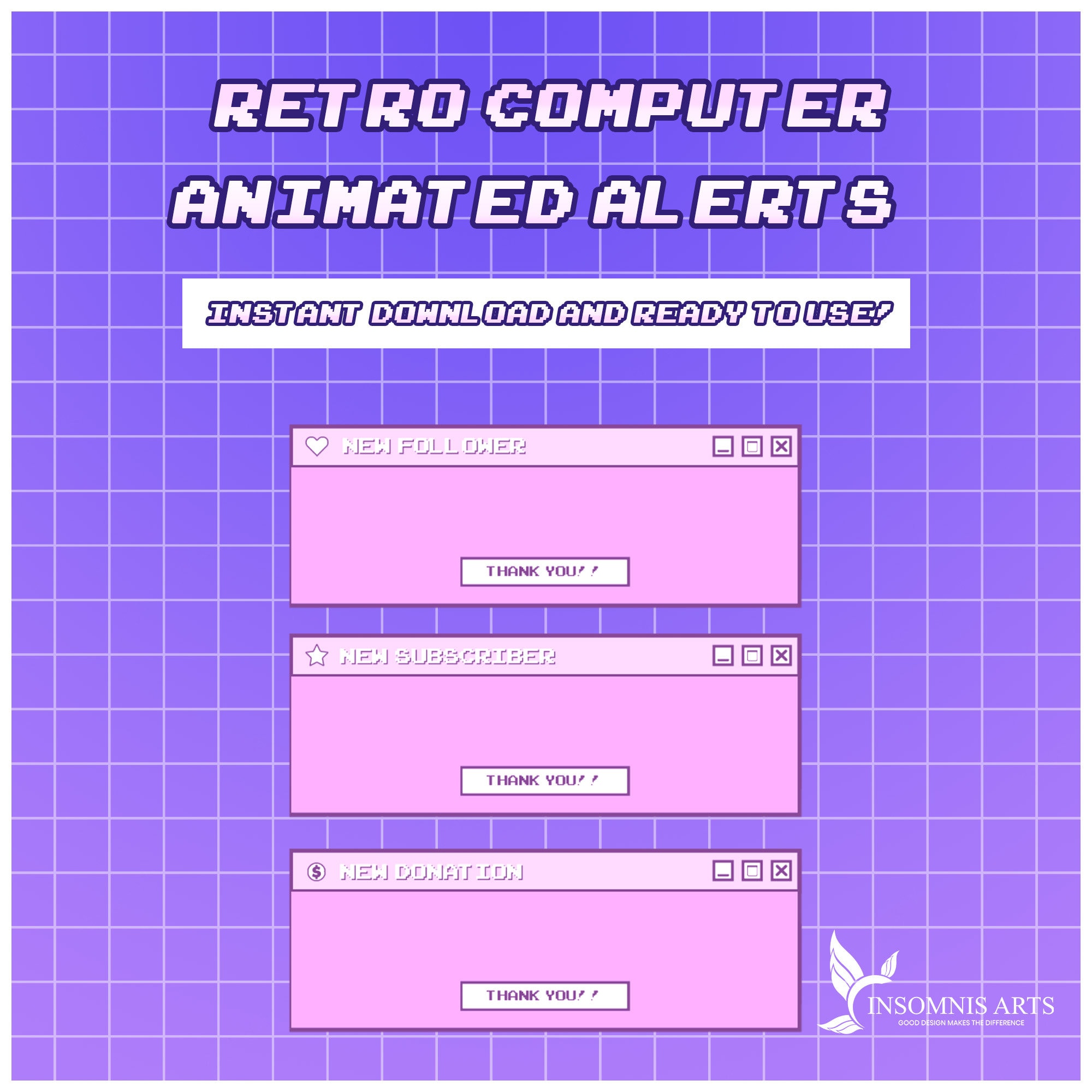 Computer Alert Box Image Retro Computer Animated Alerts - Etsy