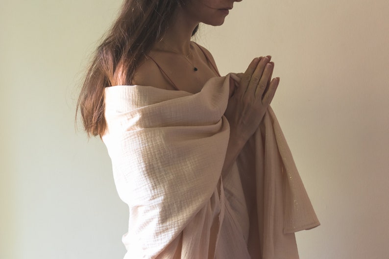 YOGA BLANKET Meditation Blanket, Double Gauze Throw, Comforter Blanket