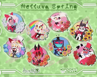 Helluva Spring (H-Hotel) - 1.5 Inch Enamel Pins [PRE-ORDER]