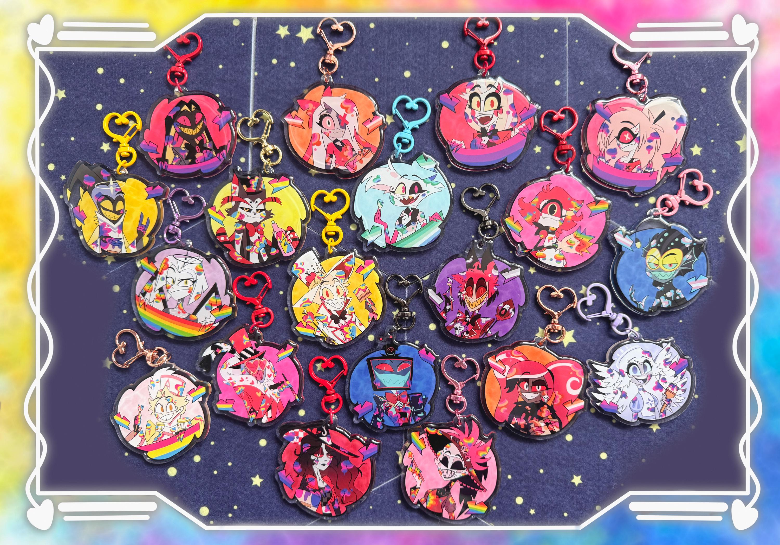 Hazbin hotel acrylic keychain - Etsy 日本