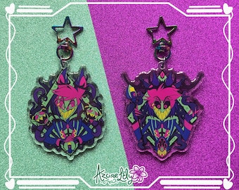 Neon Alastor 3 Inch Keychains