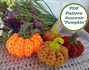 Crochet Pumpkin Pattern: Souvenir Decor (PDF Pattern)