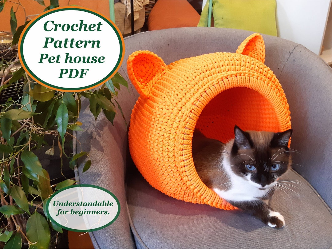 Crochet Pet House CAT Digital Instruction Manual in PDF Format and ...