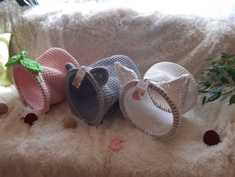 Crochet Cat Tunnel Pattern: 3-in-1 Foldable Pet Bed (PDF Pattern) - Etsy