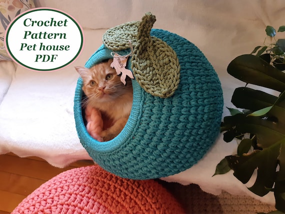 Crochet cat house pattern free online