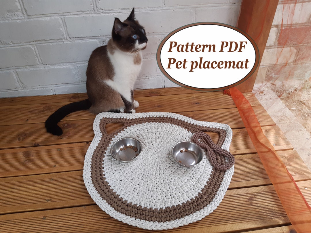 Crochet Pet Feeding Rug Placemats Pattern Pdf Digital Instruction ...