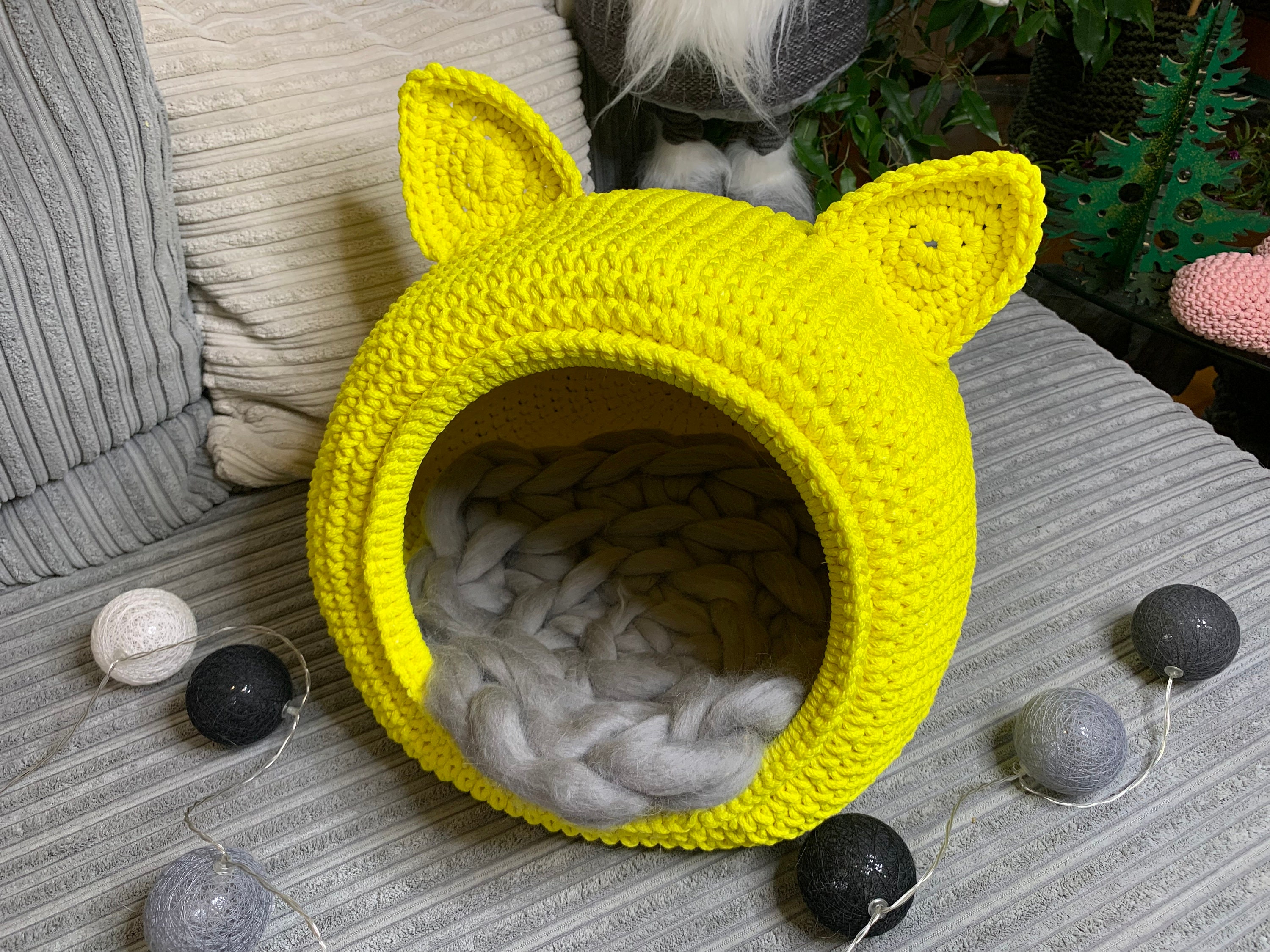 Crochet Cat House Pattern: Easy Pet Bed, Seamless Design (PDF Pattern ...