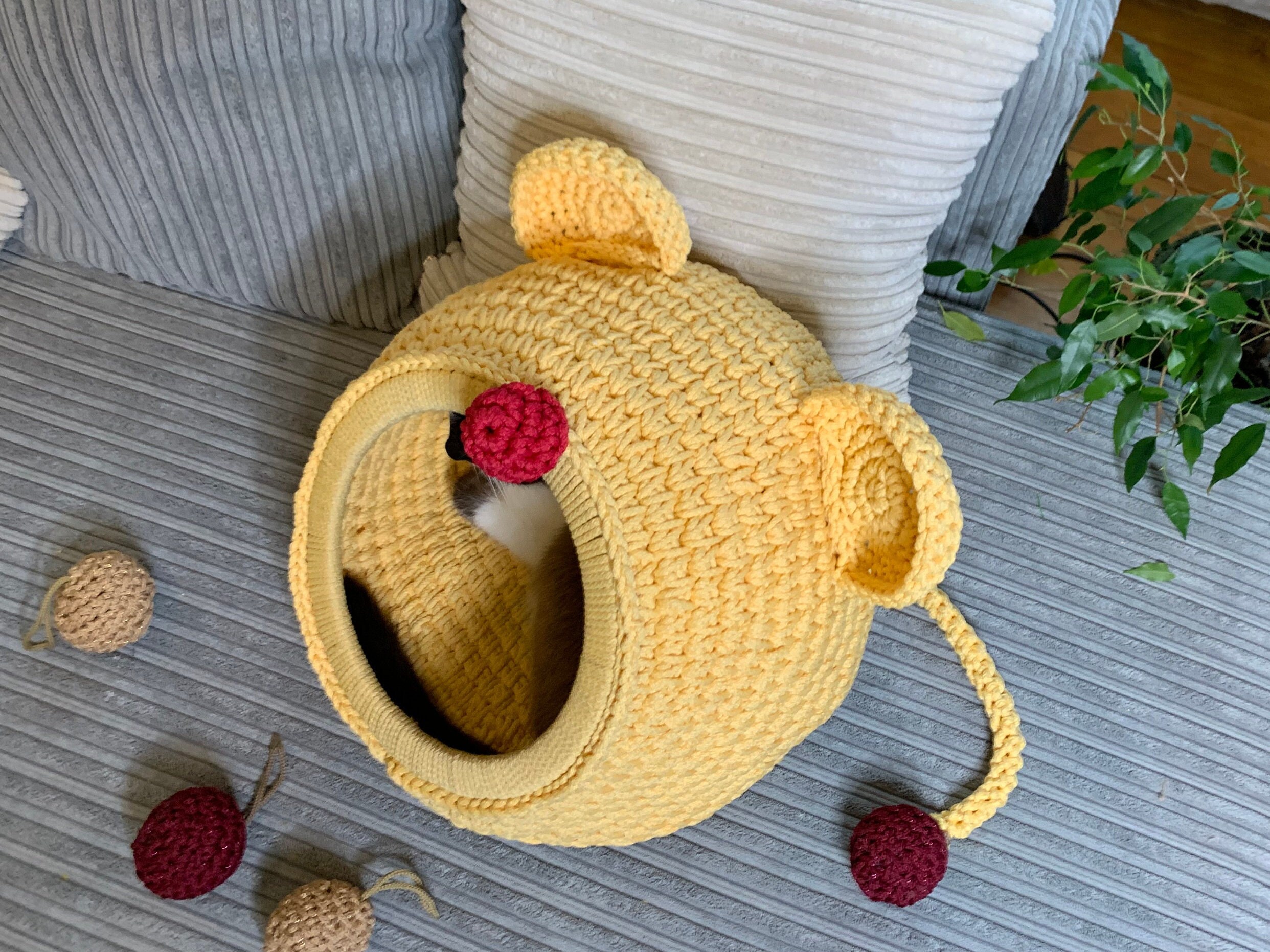 Crochet Cat House Pattern: Mouse Design, DIY Pet Bed (PDF Pattern) - Etsy
