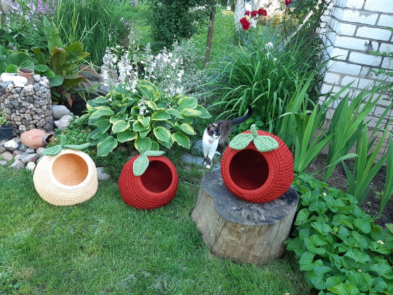 Outdoor Katzenhaus Moderne Haustiermöbel Gehäkelte Katzencouch - Etsy