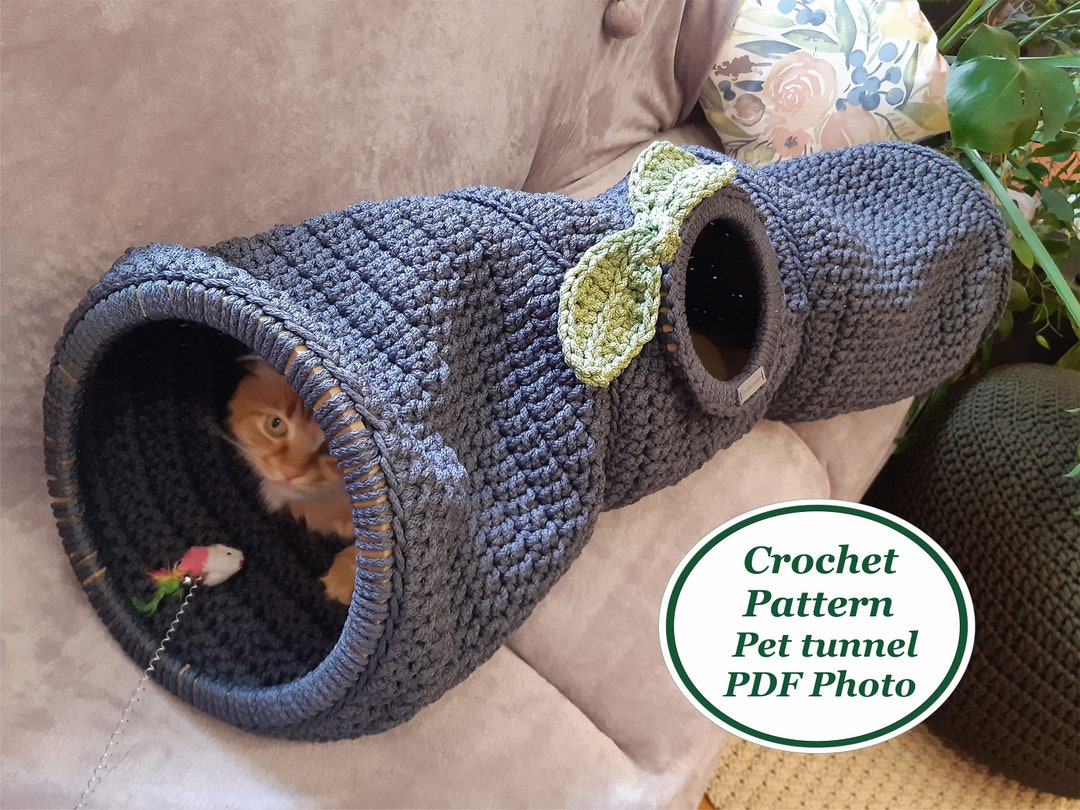Crochet Cat Tunnel Pattern Digital Instruction Manual in PDF Format ...