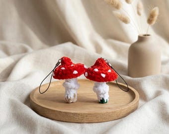 Fly Agaric Mushroom Crochet Pattern PDF, No Sew Amigurumi Tutorial, Mini Plush Decor, Woodland Ornament, Easy Beginner